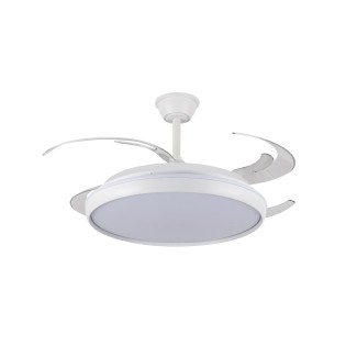 Ventilador LED aspas retráctiles Charly L CCT Dim (80W)