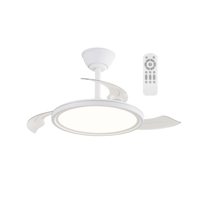 Ventilador LED aspas retráctiles Rexus CCT Dim (24+8W)
