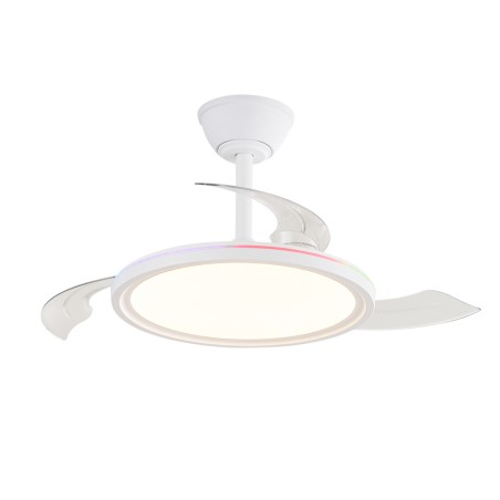 Ventilador LED aspas retráctiles Rexus RGB CCT Dim (24+7W)