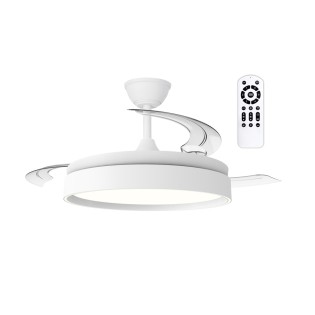 Ventilador LED aspas retráctiles Glow Evo CCT Dim (60W)
