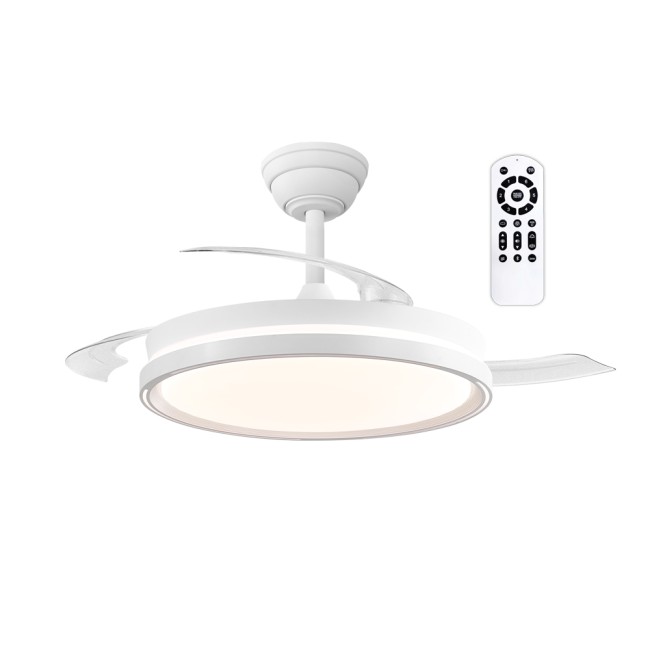 Ventilador LED aspas retráctiles Ventus Evo CCT Dim (39W)