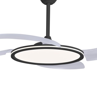 Ventilador LED con aspas retráctiles Key II CCT Dim (43W)
