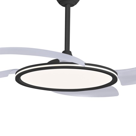Ventilador LED con aspas retráctiles Key II CCT Dim (43W)