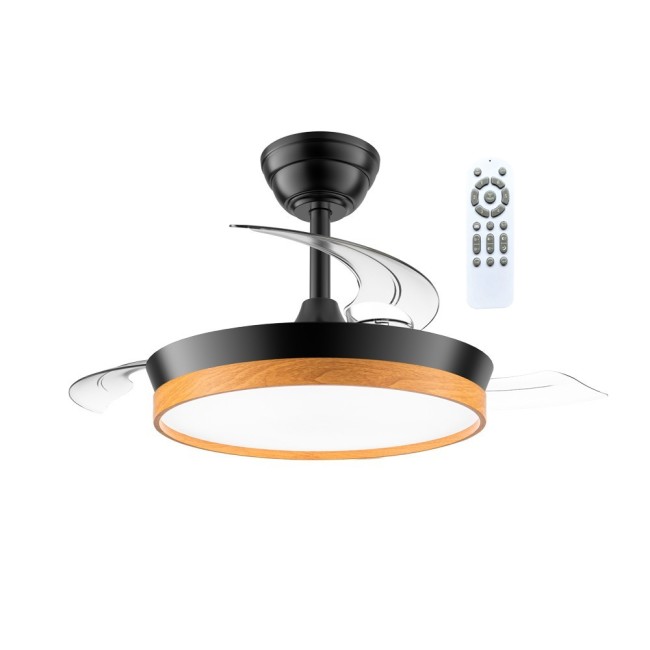 Ventilador LED aspas retráctiles Paneco Mini CCT Dim (39W)