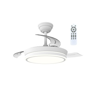 Ventilador LED aspas retráctiles Night Eco S CCT Dim (39W)