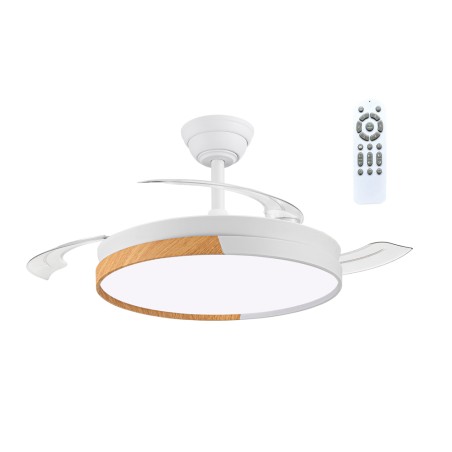 Ventilador LED aspas retráctiles Ecoro CCT Dim (48W)