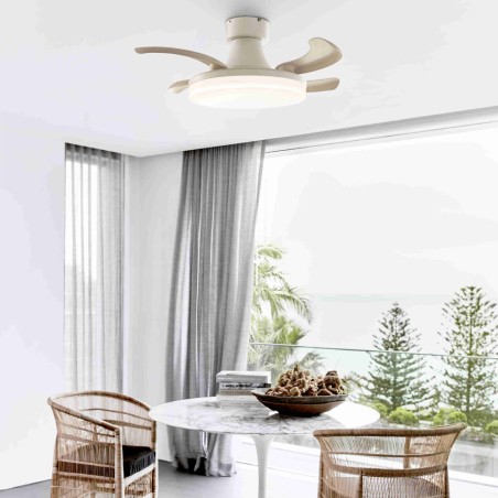 Ventilador LED con aspas retráctiles Orbit Dim (25W)