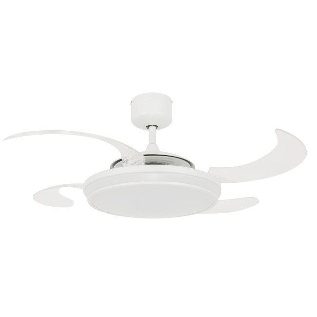 Ventilador LED con aspas retráctiles Evo1 CCT Dim (40W)