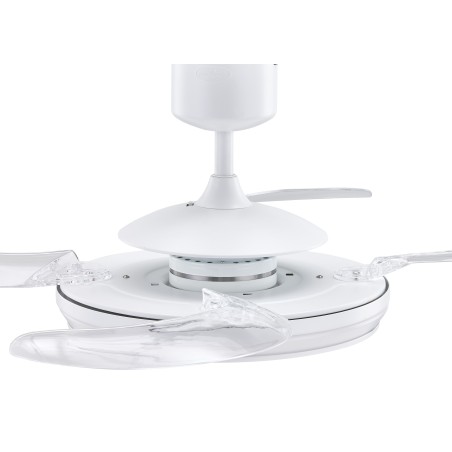 Ventilador LED con aspas retráctiles Evo1 CCT Dim (40W)