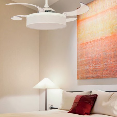 Ventilador de aspas retráctiles con luz Fraser