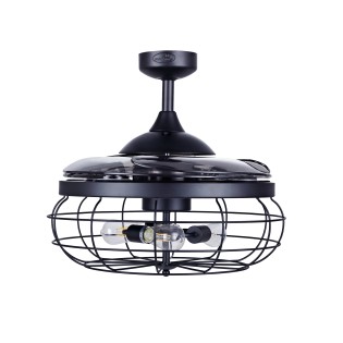 Ventilador de techo aspas retráctiles con luz Industri (3 luces)