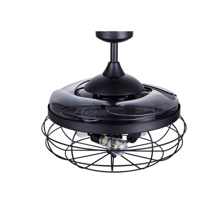 Ventilador de techo aspas retráctiles con luz Industri (3 luces)