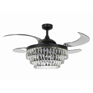 Ventilador de techo aspas retráctiles con luz Veil (3 luces)