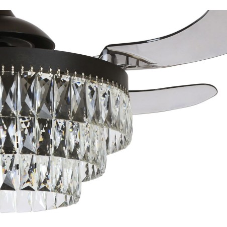 Ventilador de techo aspas retráctiles con luz Veil (3 luces)