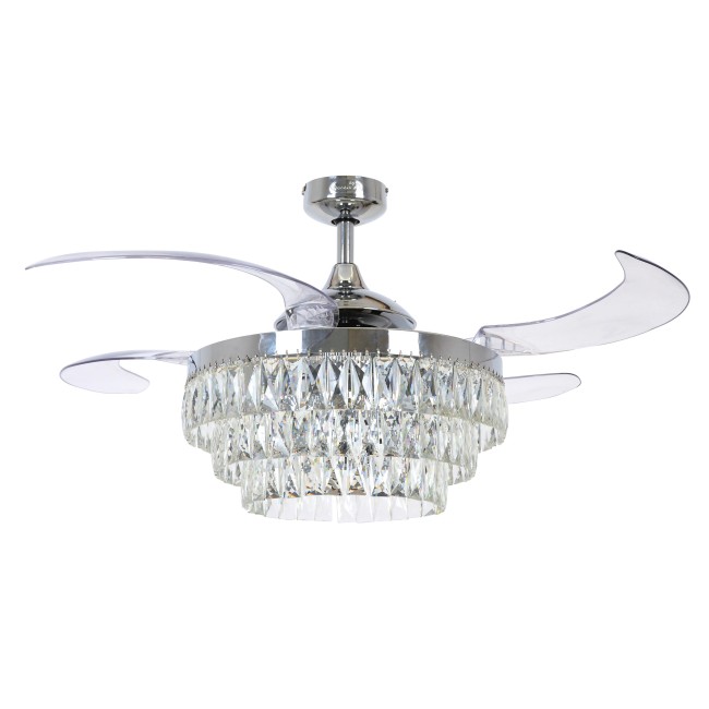 ventilador de techo aspas retractiles con luz veil 3 luces