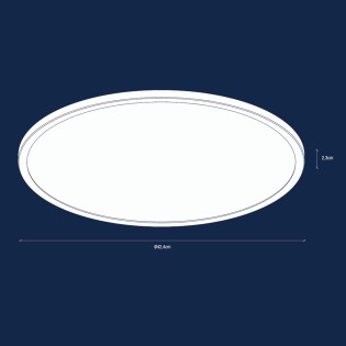 Plafón de techo LED Oja 42 IP54 3000/4000K (19W)