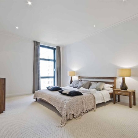 Zar - Foco empotrable fijo, color cromo