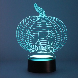 Lámpara de mesa 3D LED Calabaza (2.5W)