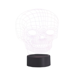 Lámpara de mesa 3D LED Calavera (2.5W)