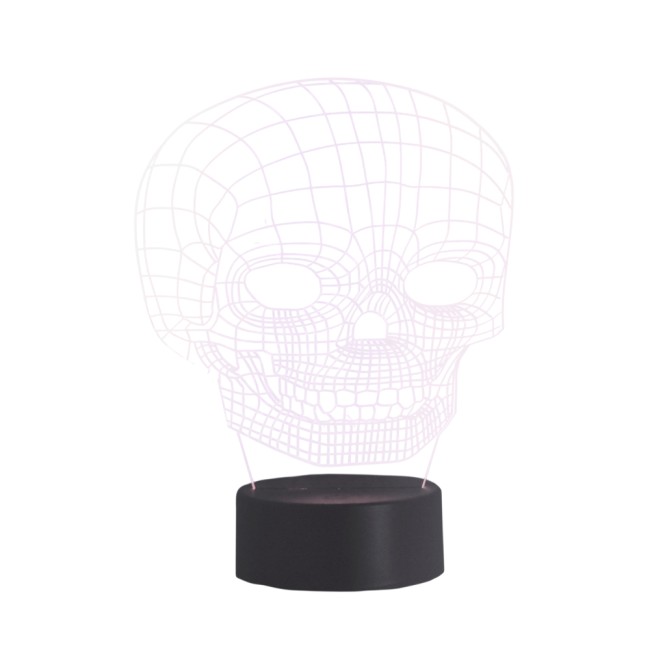Lámpara de mesa 3D LED Calavera (2.5W)
