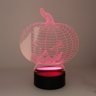 Lámpara de mesa 3D LED Calabaza (2.5W)