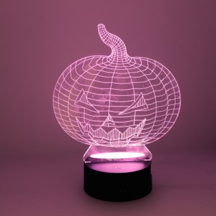 Lámpara de mesa 3D LED Calabaza (2.5W)