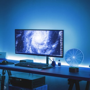 Lámpara de mesa 3D LED...