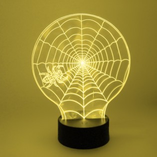 Lámpara de mesa 3D LED Telaraña (2.5W)