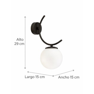 Aplique de pared Barino Opal