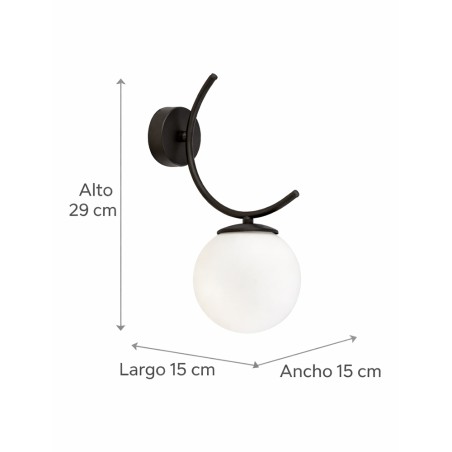 Aplique de pared Barino Opal