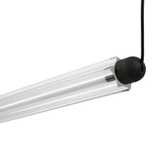 Lampara colgante LUMINA 1200 1L horizontal negro