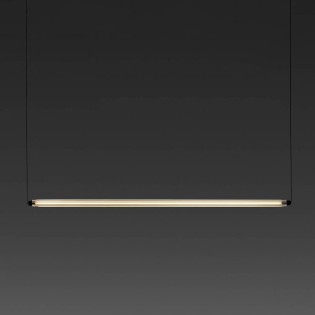 Lampara colgante LUMINA 1200 1L horizontal negro