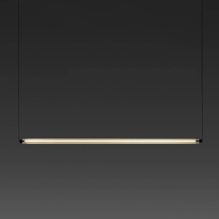 Lampara colgante LUMINA 1200 1L horizontal negro