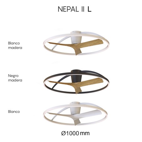 Ventilador de techo LED Nepal II CCT Dim (44W)