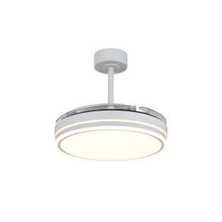 Ventilador LED aspas desplegables Luna S CCT Dim (30W)