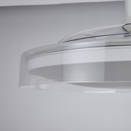 Ventilador LED aspas desplegables Glass Fan CCT Dim (40W)