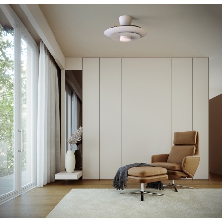 Ventilador LED aspas desplegables Kyoto CCT Dim (20W)