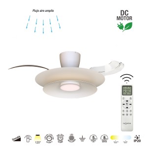Ventilador LED aspas desplegables Patagonia CCT Dim (20W)