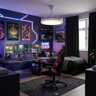 Ventilador LED aspas...