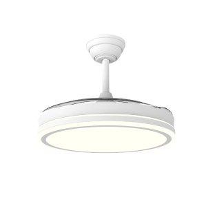 Ventilador LED aspas retráctiles Night Evo M Blanco CCT Dim (60W)