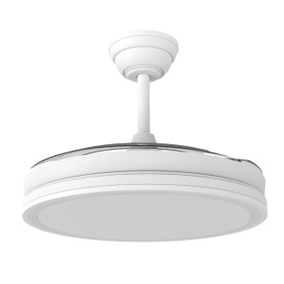 Ventilador LED aspas retráctiles Night Evo M Blanco CCT Dim (60W)