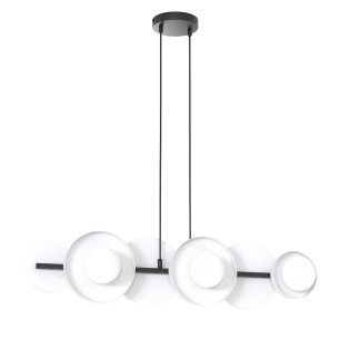 Lámpara colgante Aurevo blanco (6 luces)