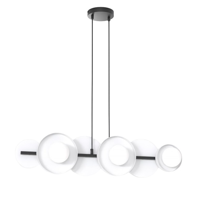 Lámpara colgante Aurevo blanco (6 luces)