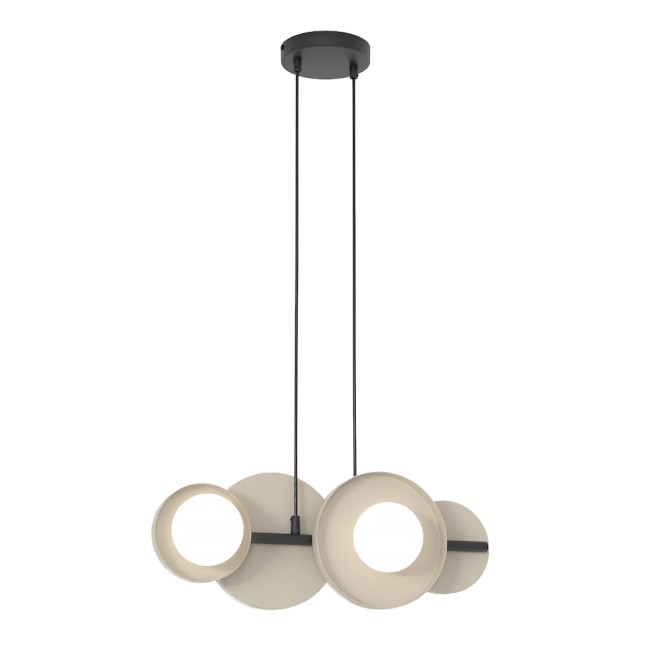 Lámpara colgante Aurevo moka (4 luces)