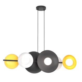 Lámpara colgante Cirion mix (6 luces)