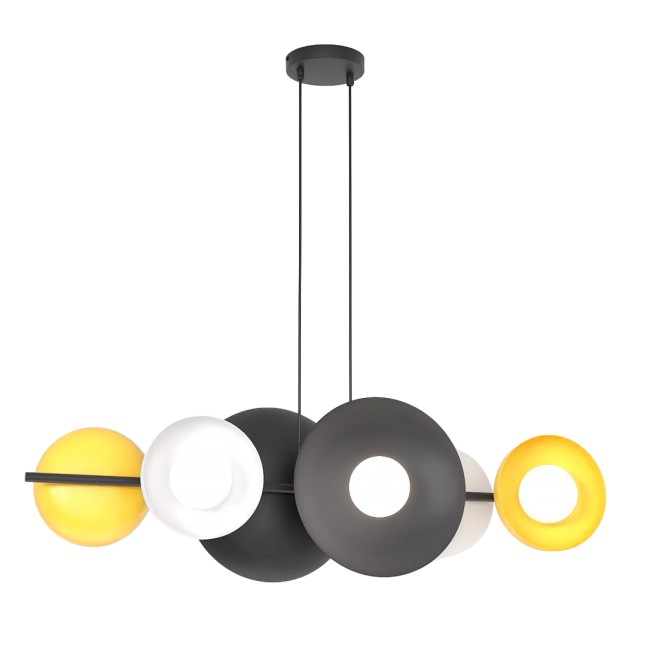 Lámpara colgante Cirion mix (6 luces)