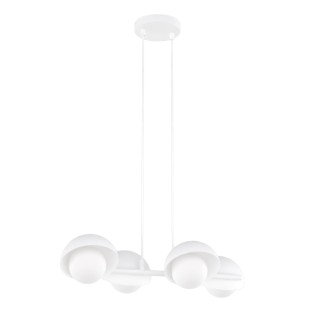 Lámpara colgante Nordessa blanco (4 luces)