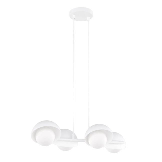 Lámpara colgante Nordessa blanco (4 luces)