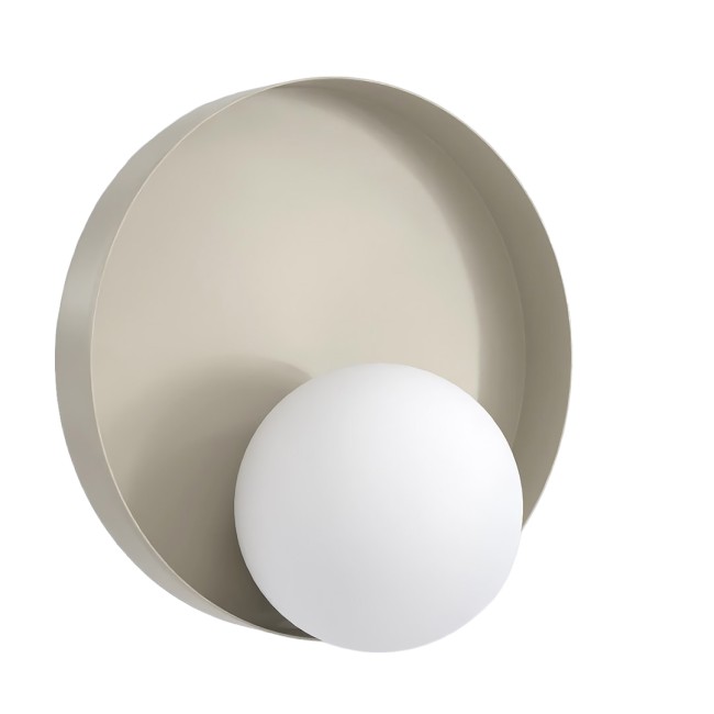 Aplique de pared Halvia moka