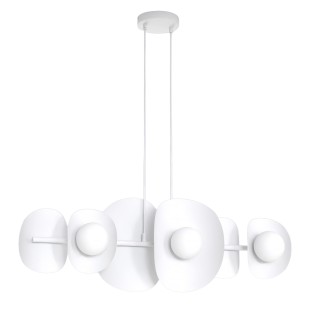 Lámpara colgante Lithora blanco (6 luces)